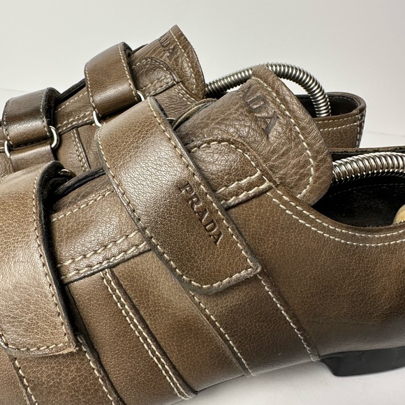 Men’s Prada Brown Leather Loafers Strap 8.5 US, 7.5 UK - Picture 4 of 8